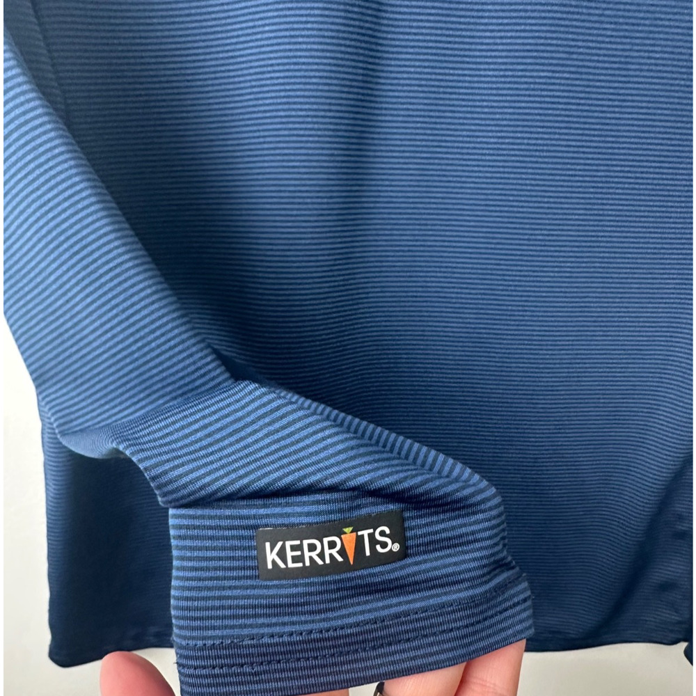 KERRITS Women L Stripe Long Sleeve Equestrian Riding Top Shirt Horse Warm A48 - Picture 4 of 6